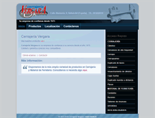 Tablet Screenshot of cerrajeriavergara.com